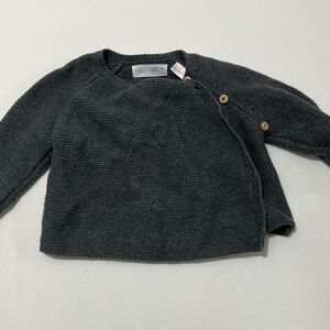 6-9 M Zara baby sweater dark grey